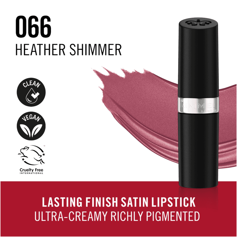 Rimmel Lasting Finish Heather Shimmer Satin Lipstick 4g