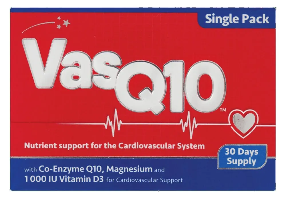 Vasq10 Nutrient Support for The Cardiovascular System 30pk