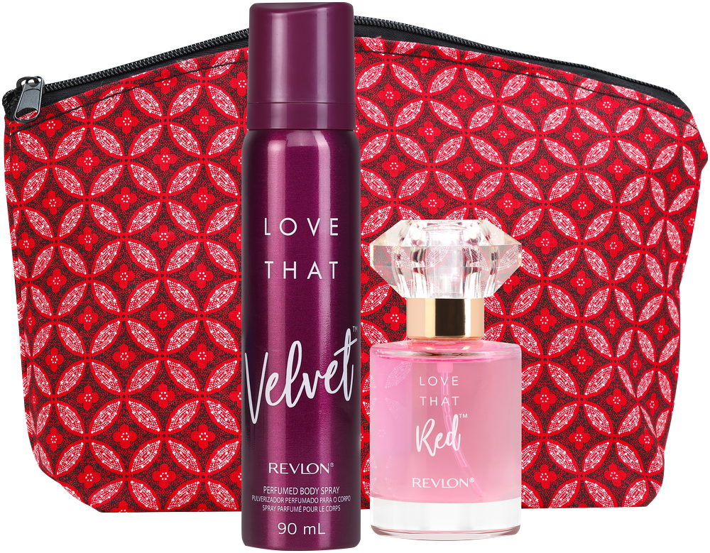 Revlon Love That Velvet & Red Fragrance Gift Pack 3pc