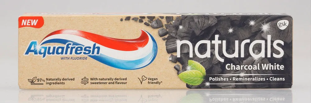 Aquafresh Naturals Charcoal White Toothpaste with Fluoride 75ml