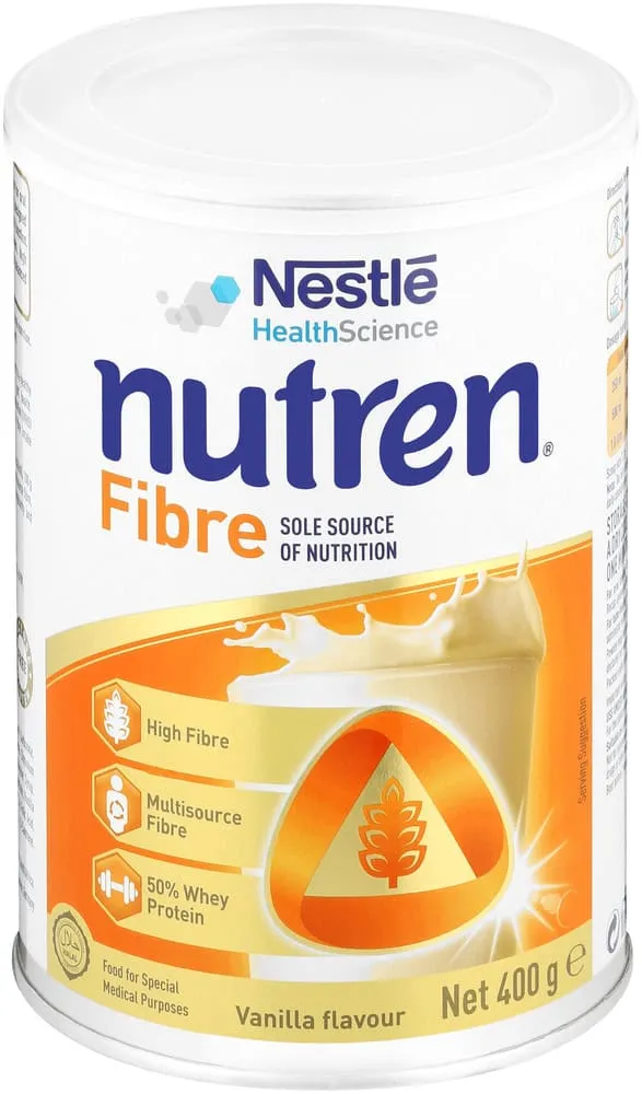Nutren Fibre Vanilla Flavour Sole Source of Nutrition 400g