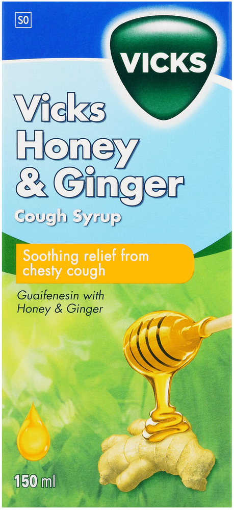 Vicks Honey & Ginger Cough Syrup 150ml