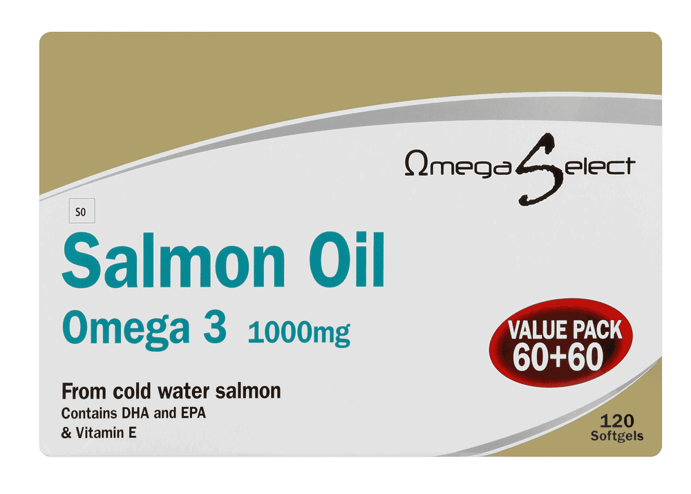 Omega Select Salmon Oil Softgels 120s