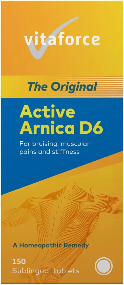 Vitaforce Active Arnica D6 Sublingual Tablets 150pk