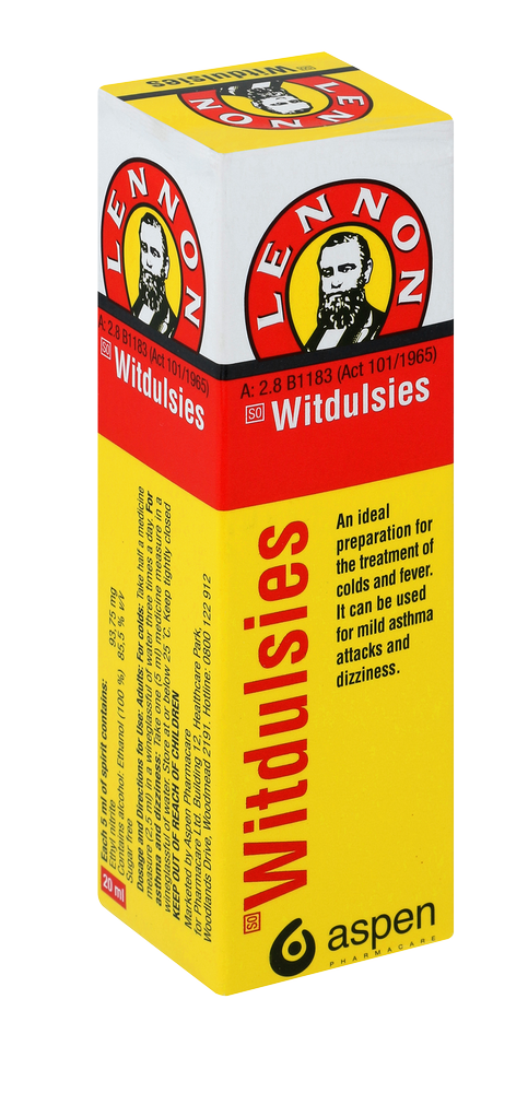 Lennon Witdulsies Mixture Traditional Cold and Fever Remedy 20ml