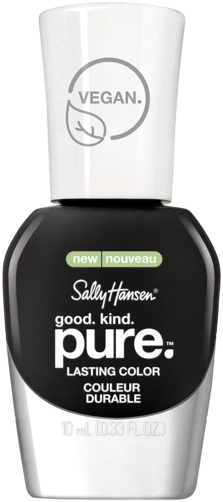 Sally Hansen Good. Kind. Pure. Black Stone Nail Color 10ml