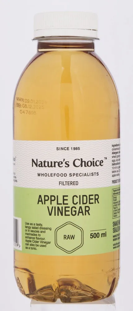 Nature's Choice Filtered Apple Cider Vinegar 500ml
