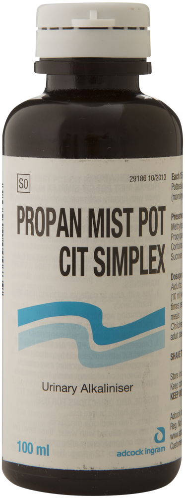 Propan Mist Pot CIT Simplex Urinary Alkaliniser 100ml