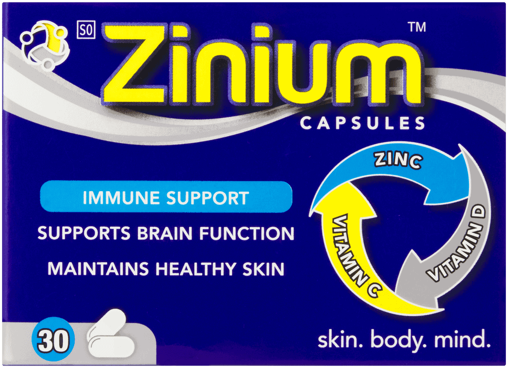 Zinium Immune Support Capsules 30pk