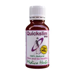 Front of Medico Herbs Quickslim Spray/Drops 50 ml bottle