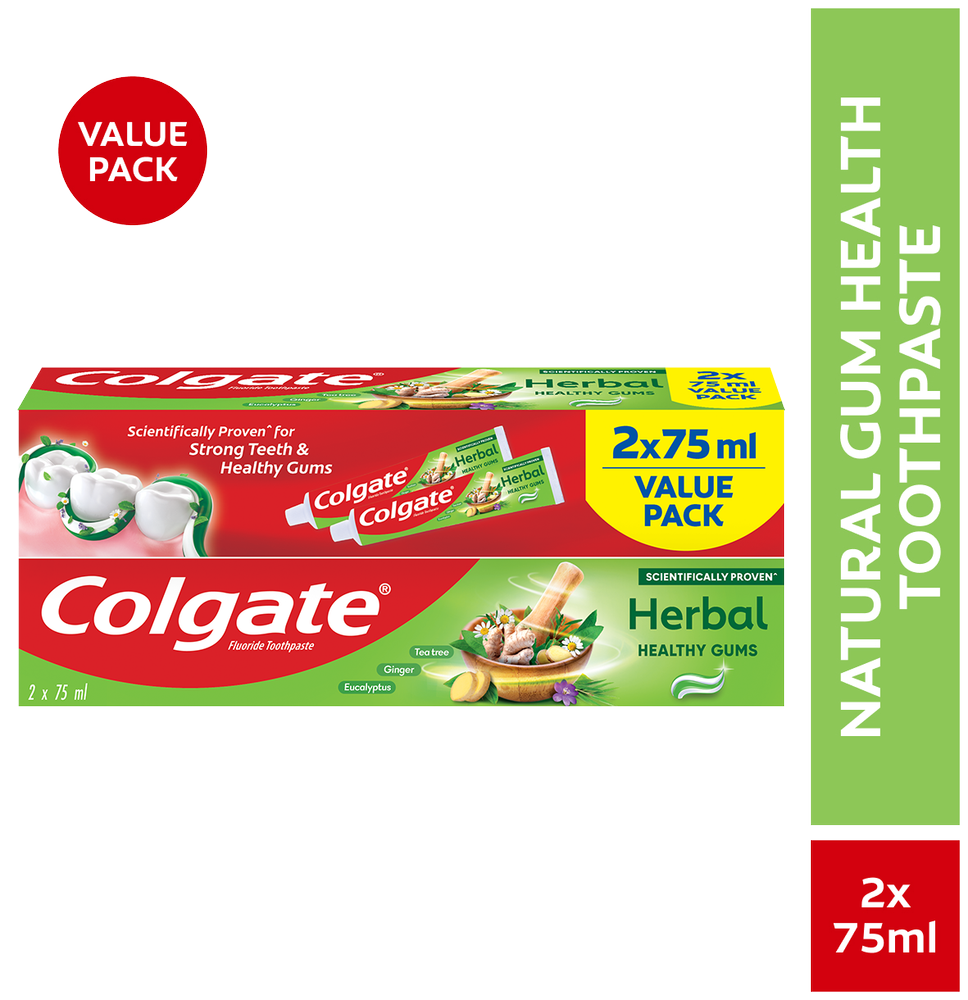 Colgate Herbal Fluoride Toothpaste 2 x 75ml