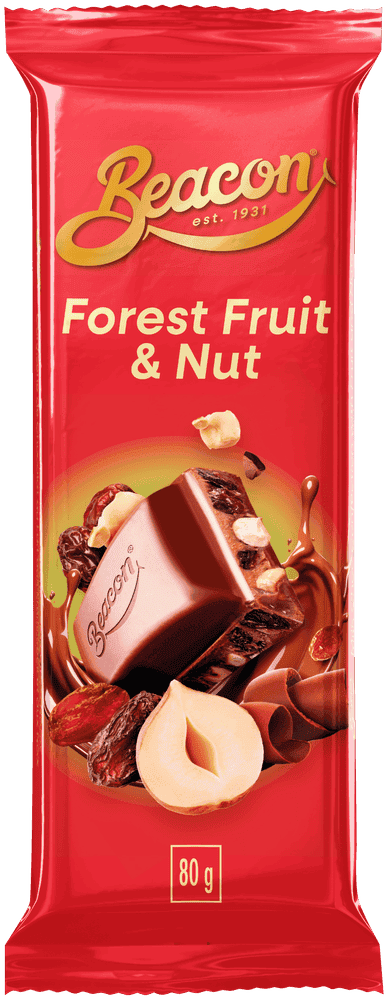 Beacon Forest Fruit & Nut Chocolate Slab 80g