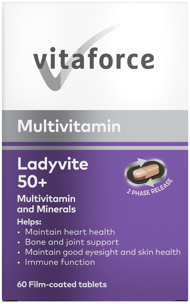 Vitaforce Multivitamin Ladyvite 50+ Film-Coated Tablets 60pk