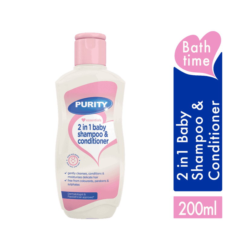Purity Essentials 2 In 1 Baby Shampoo & Conditioner 200ml