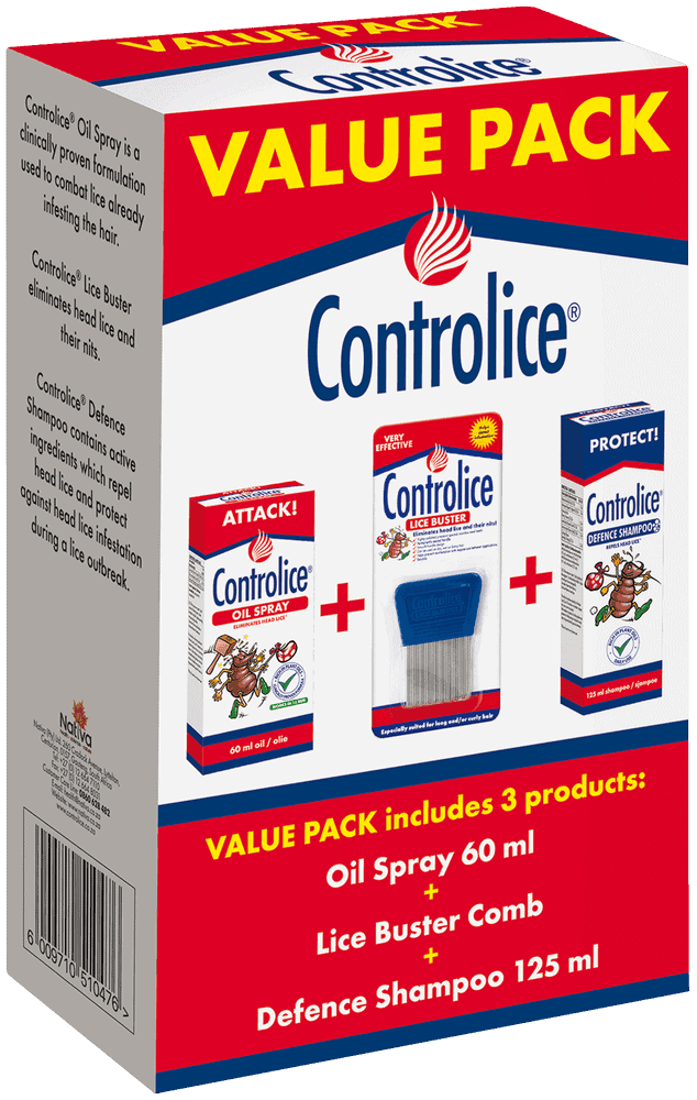 Controlice Head Lice Treatment Pack 3pc