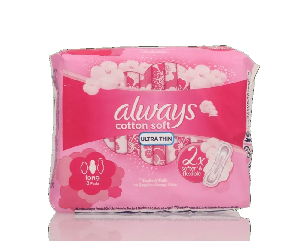 Always Cotton Soft Long Ultra Thin Sanitary Pads 8pk