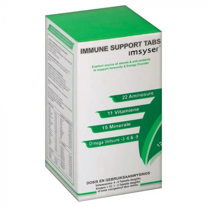 Front of Imsyser Immune Support Tabs 120's box