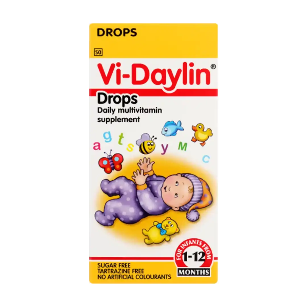 Front of Vi-Daylin Drops daily multivitamin supplement 25 ml box