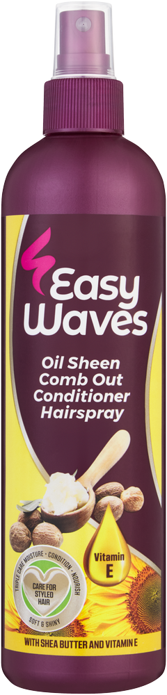 Easy Waves Oil Sheen Comb Out Conditioner Hairspray 350ml