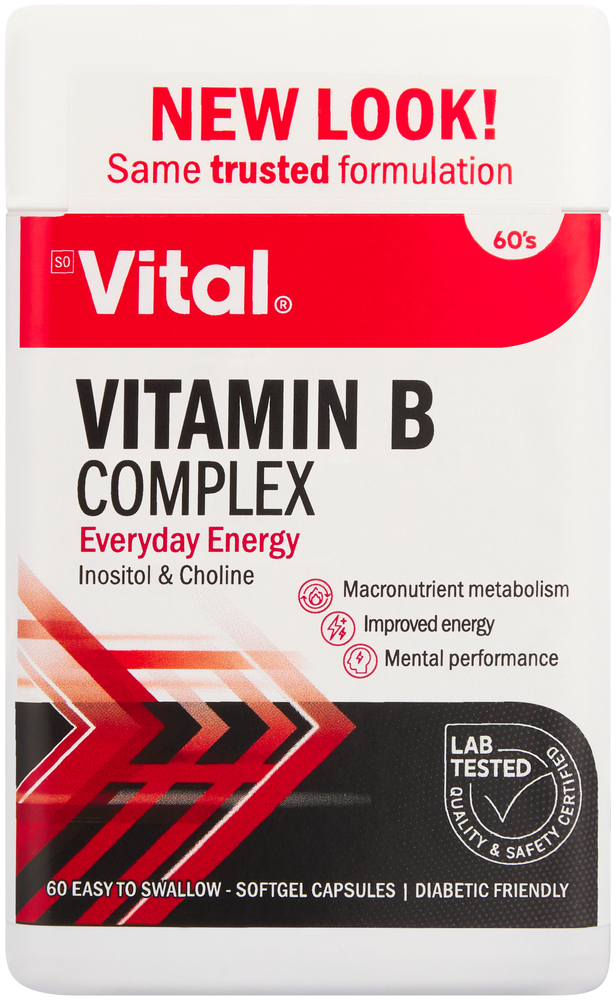 Vital Vitamin B Complex Softgel Capsules 60pk