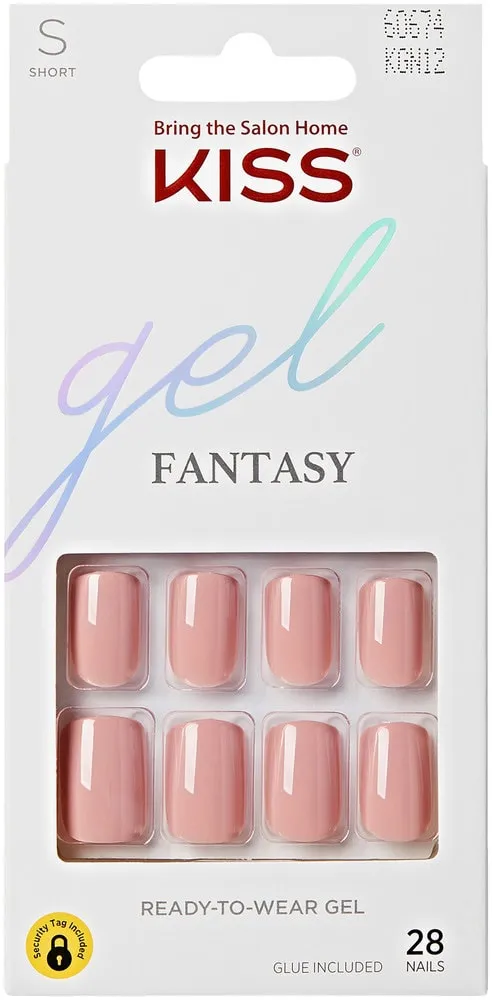 KISS Gel Fantasy Ribbons Ready-To-Wear Gel Nails 28pk
