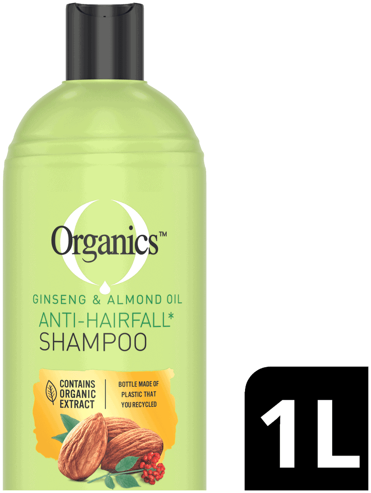 Organics Ginseng and Almond Oil Anti Hair Loss Shampoo 1L