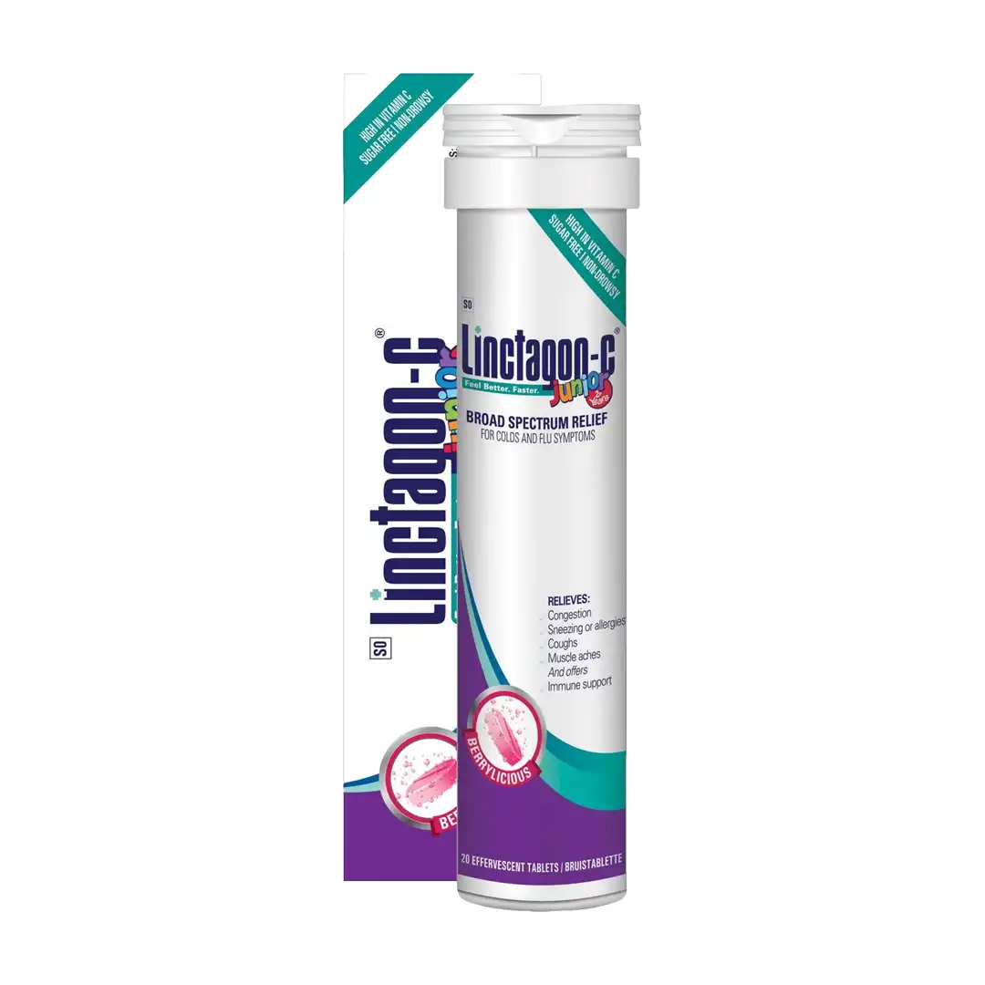 Nativa Linctagon-C Junior Berry effervescent tablets 20s tube with box