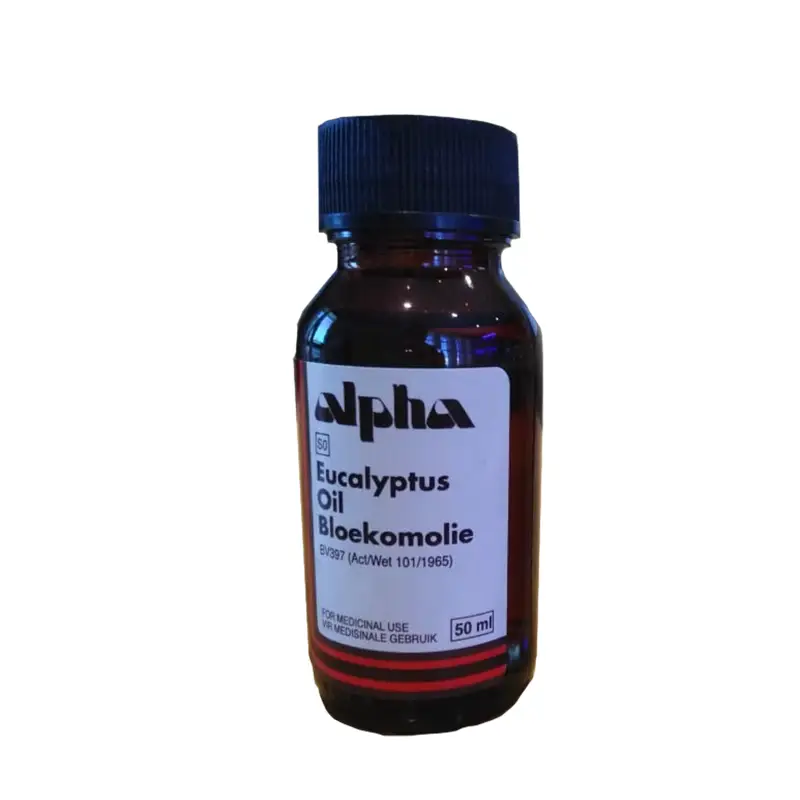 Front of Alpha Eucalyptus Oil 50 ml bottle