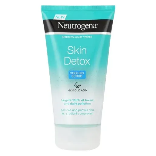 Front of Neutrogena Skin Detox Cooling Scrub 150 ml tube