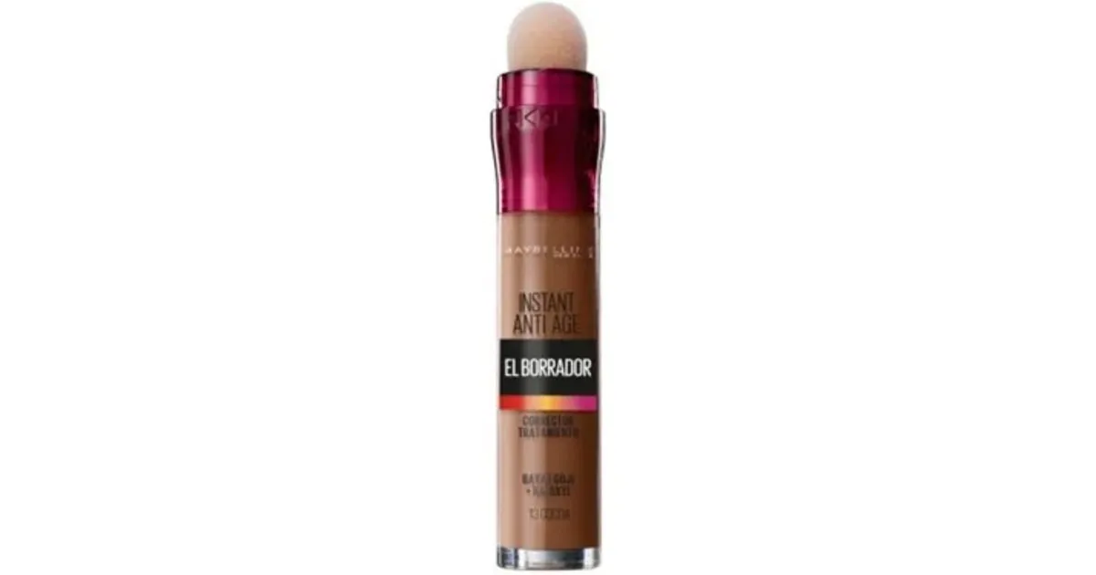 Front of Maybelline Instant Age Rewind Concealer 013 Cocoa, 6.8 ml tube