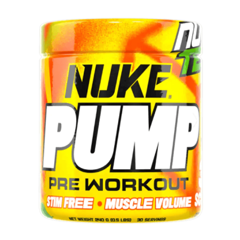 Front of Nutritech Nuke Pump Pre Workout 240 g tub