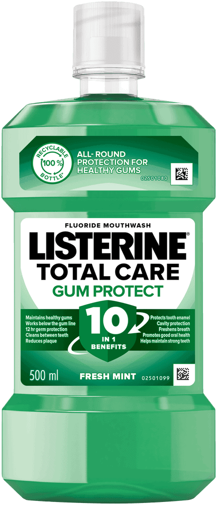 Listerine Total Care Fresh Mint Fluoride Mouthwash 500ml