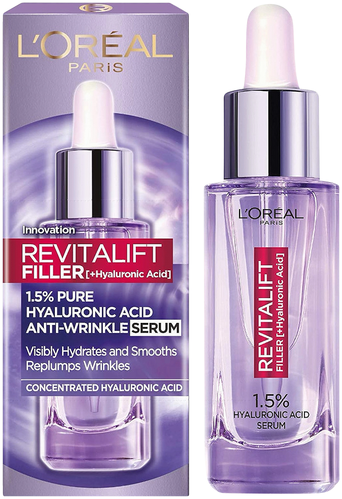 L'oréal Paris Revitalift Filler 1.5% Pure Hyaluronic Acid Anti-Wrinkle Serum 30ml