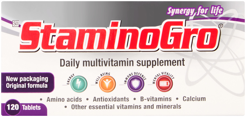 Staminogro Daily Multivitamin Supplement Tablets 120pk