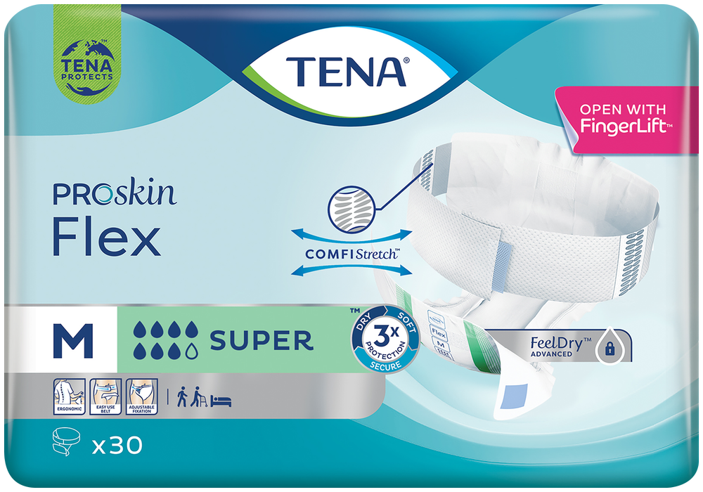 TENA ProSkin Super Adult Incontinence Flex Briefs 30pk
