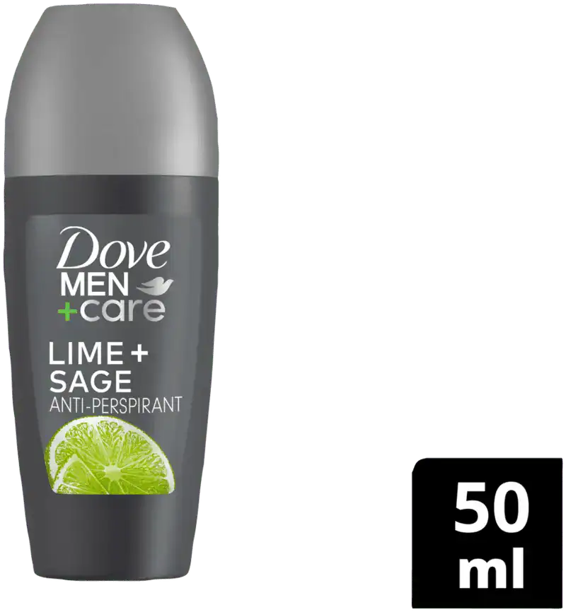 Dove Men+Care Lime & Sage Antiperspirant Roll-On Deodorant 50ml