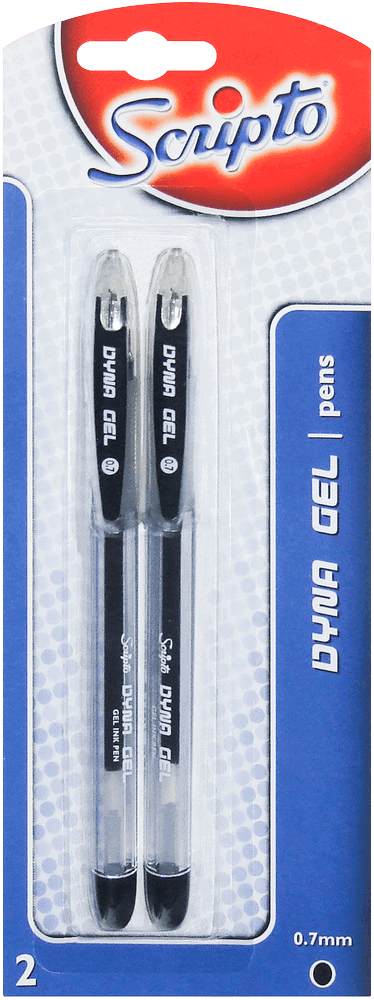 Scripto Dyna Gel Pens 2pk