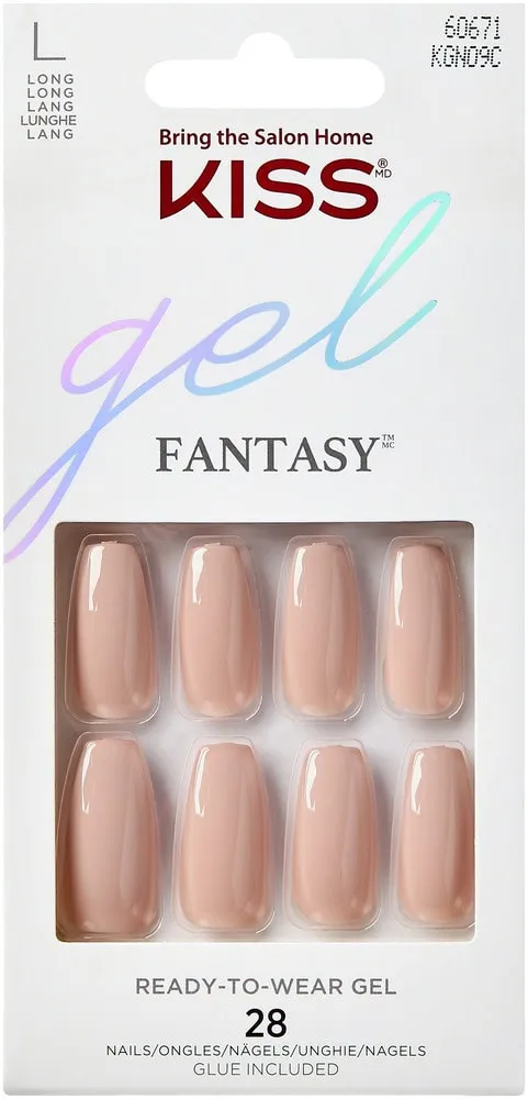 KISS Gel Fantasy Ready-To-Wear Gel Nails 28pk