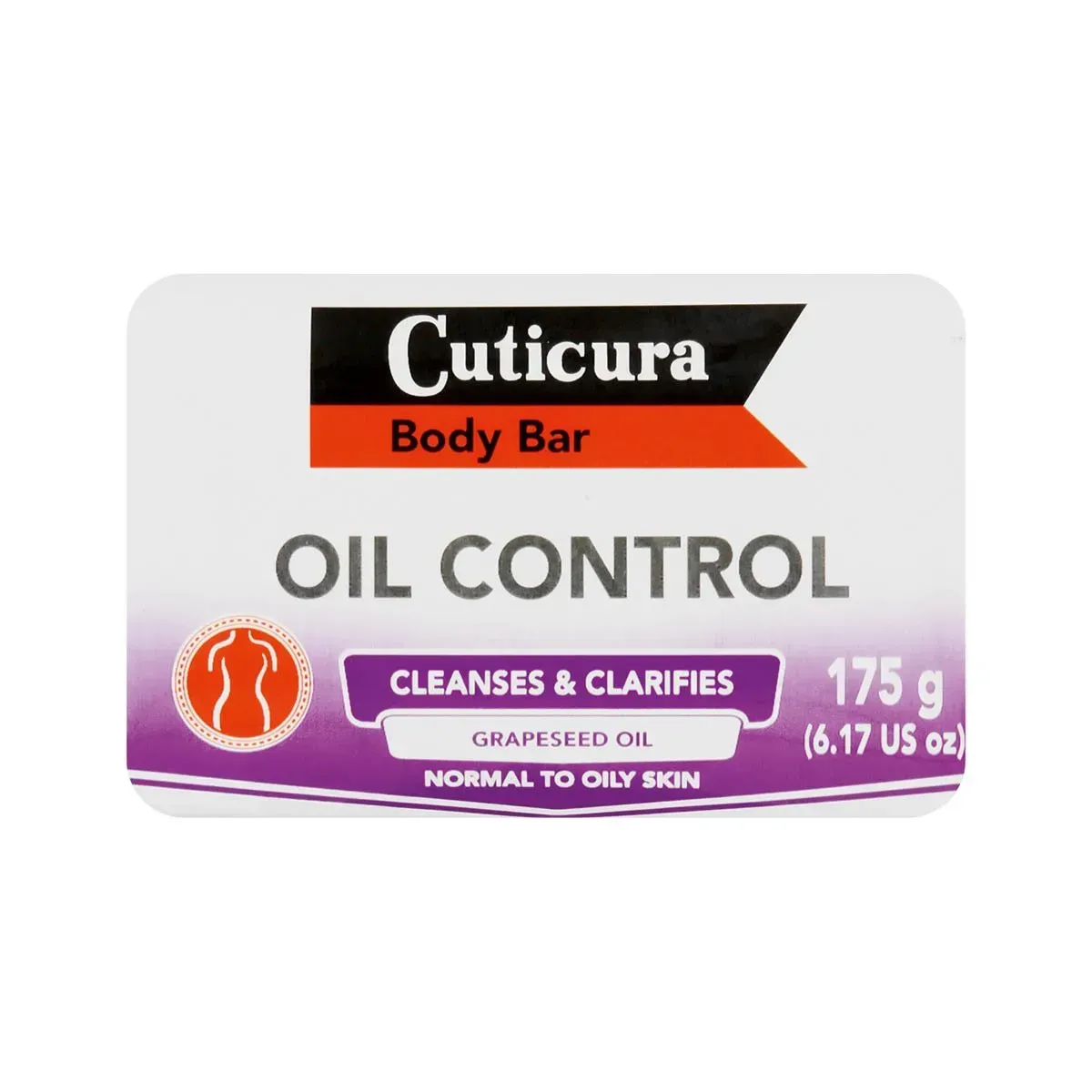 Front of Cuticura Oil Control Body Bar Soap 175 g