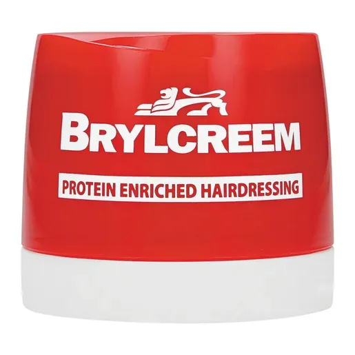 Front of Brylcreem Protein Enriched Hairdressing 250 ml jar