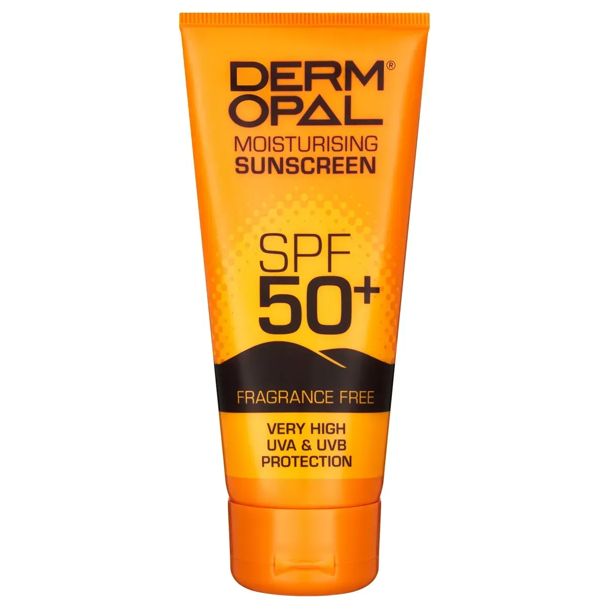 Front of Dermopal Moisturising Sunscreen SPF50+ 100 ml tube