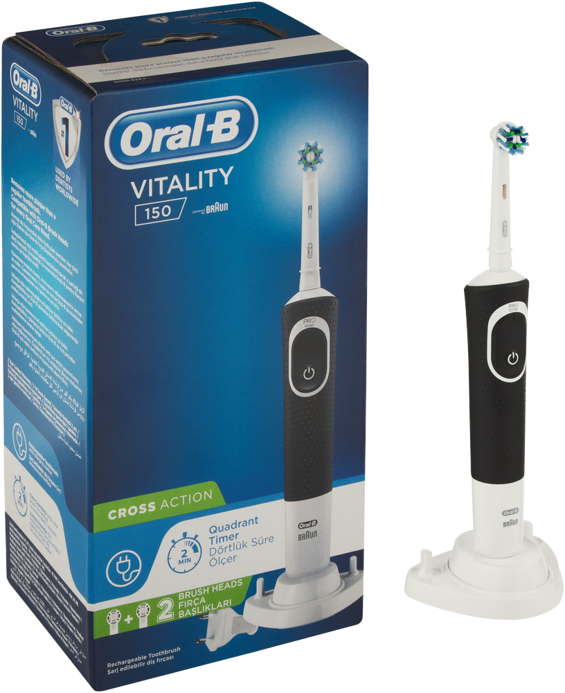Oral-b Vitality Rechargeable Cross Action Toothbrush 1s