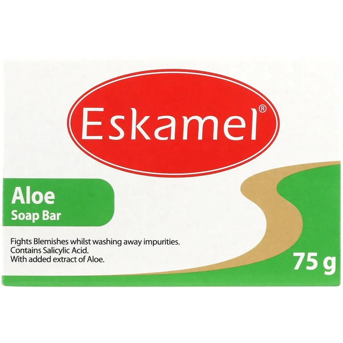 Front of Mentholatum Eskamel Aloe Soap Bar 75 g