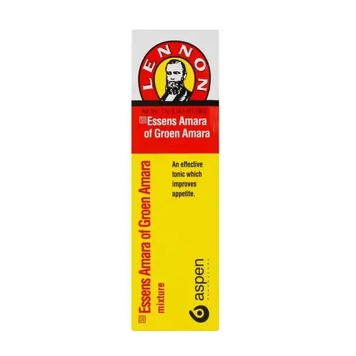 Front of Lennon Groen Amara (Essens Amara) 20 ml box on white background