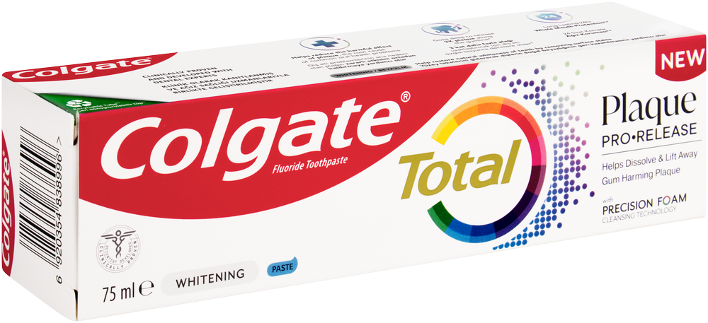 Colgate Total Plaque Pro-Release Fluoride Toothpaste 75ml