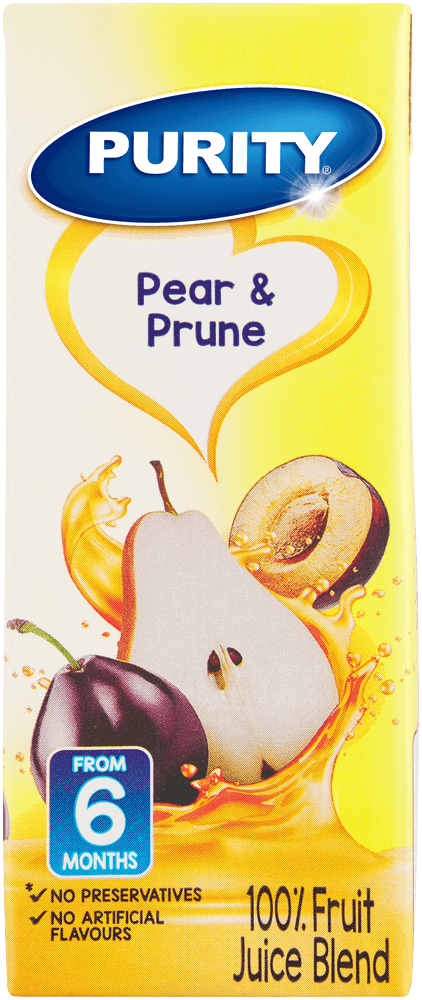 Purity From 6 Months Pear & Prune 100% Fruit Juice Blend 200ml 200ml