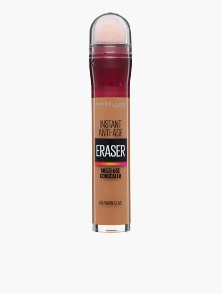 Front of Maybelline Instant Anti-Age Eraser Multi-Use Concealer - 145 Warm Olive tube