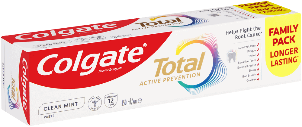 Colgate Total Clean Mint Fluoride Toothpaste 150ml