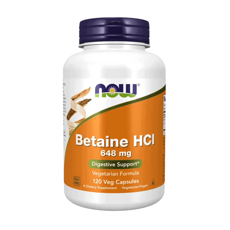 NOW Foods BETAINE HCI 648MG 120CAPS