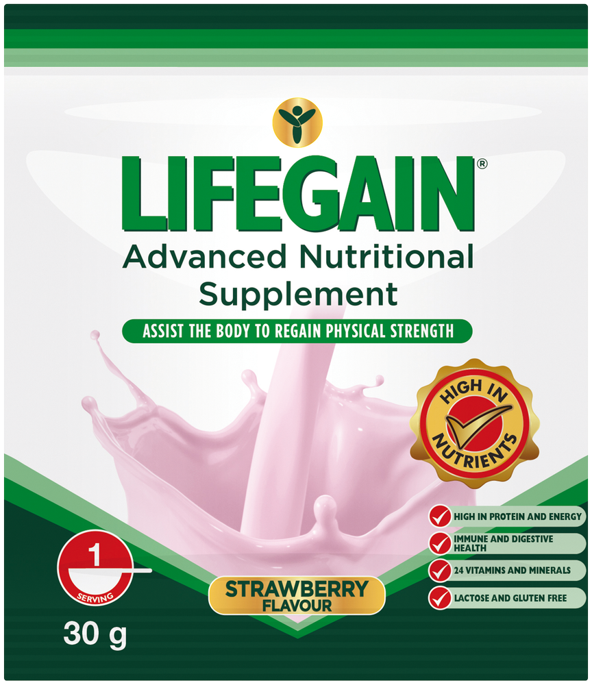 Lifegain Strawberry Flavour Advanced Nutritional Supplement 30g